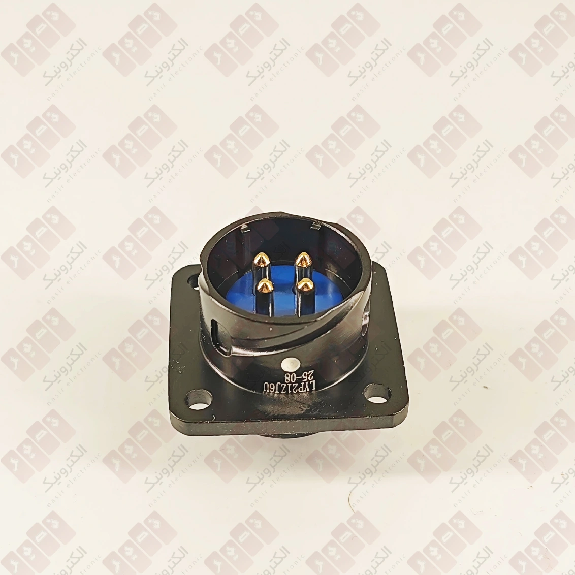 کانکتور LYP21ZJ6U چهار پین فلنجدار کانکتور LYP21ZJ6U چهار پین فلزی فلنجدار